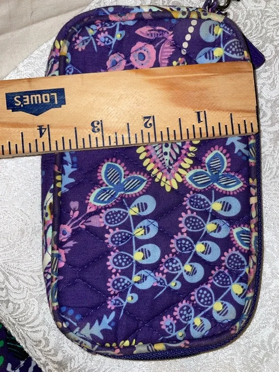 Vera Bradley Floral Wristlet Wallet - Purple - Picture 9 of 16